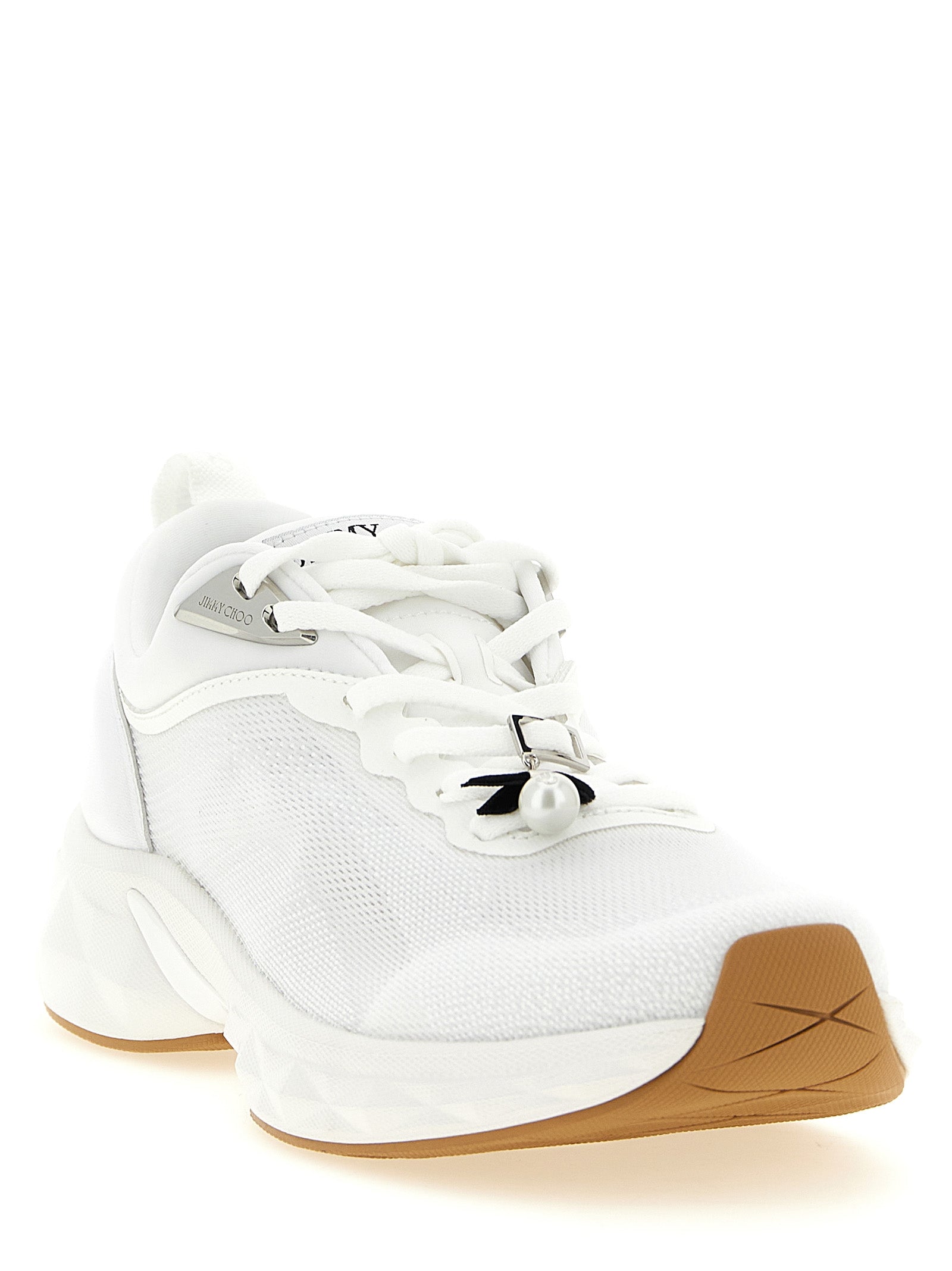 Weiße Tencel Sportschuhe