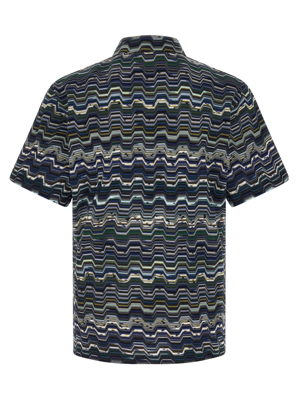 Blaues Baumwoll-Polohemd