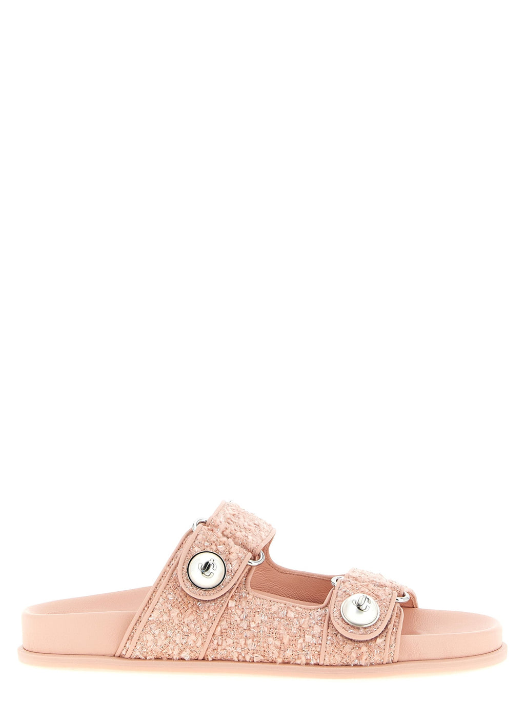 Multicolor Tencel Slides Jimmy Choo