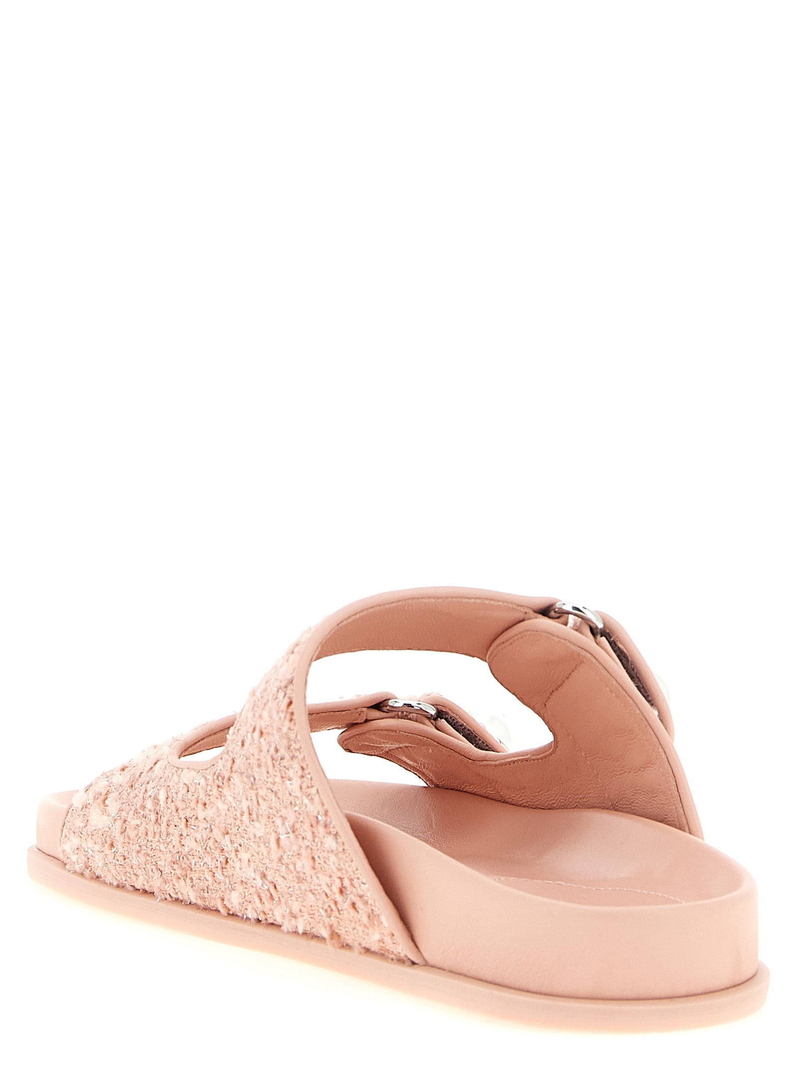 Multicolor Tencel Slides Jimmy Choo