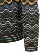 Mehrfarbige Baumwollstrickjacke