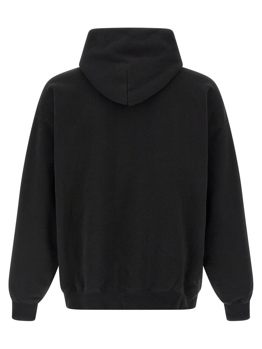 Schwarzer Baumwoll-Sweatshirt
