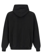 Schwarzer Baumwoll-Sweatshirt