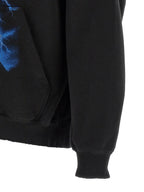 Schwarzer Baumwoll-Sweatshirt