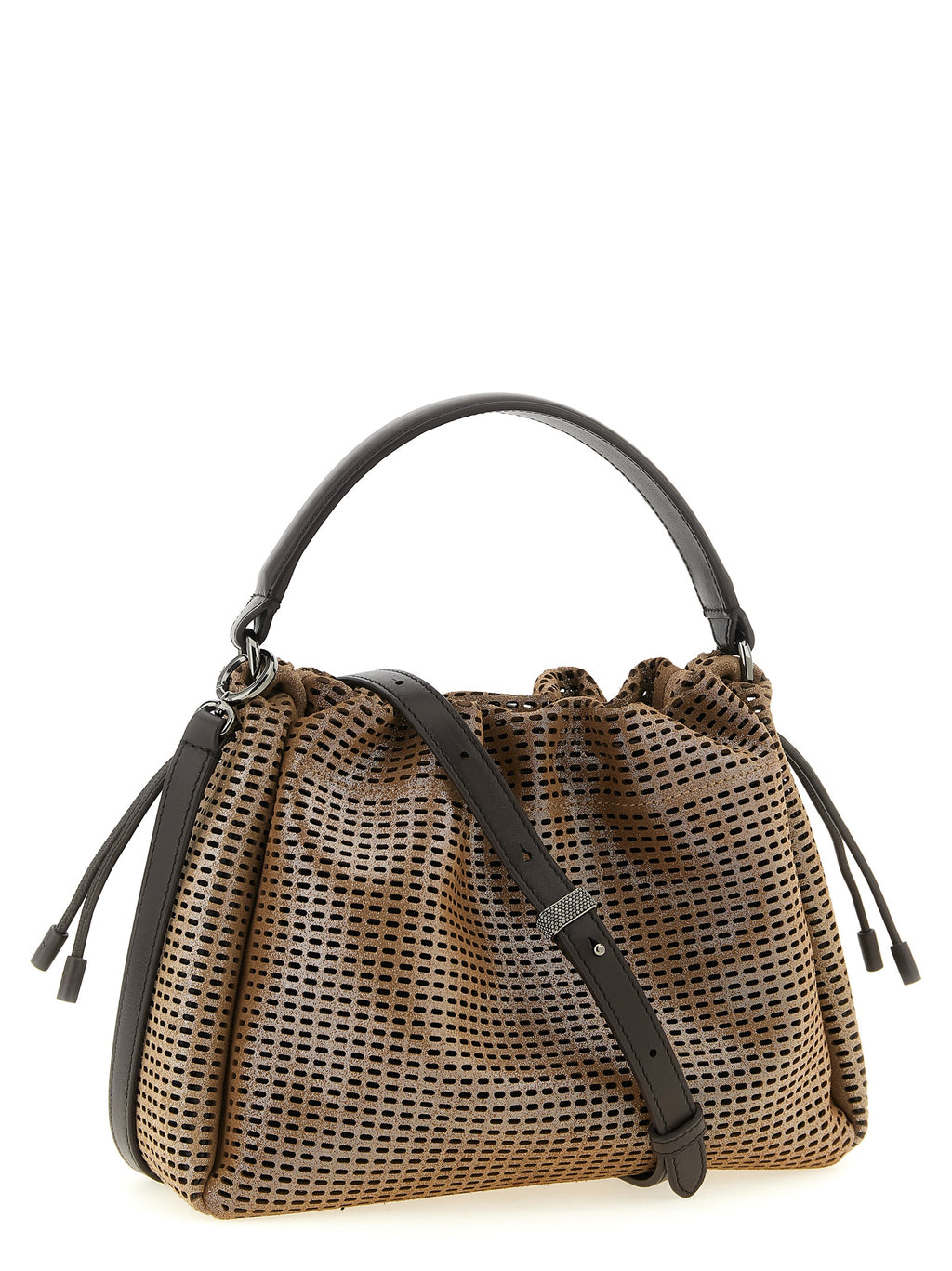 Braune Kalbsleder-Handtasche