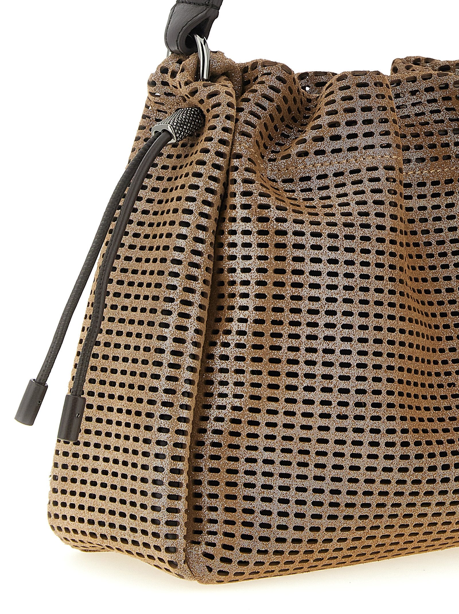 Braune Kalbsleder-Handtasche