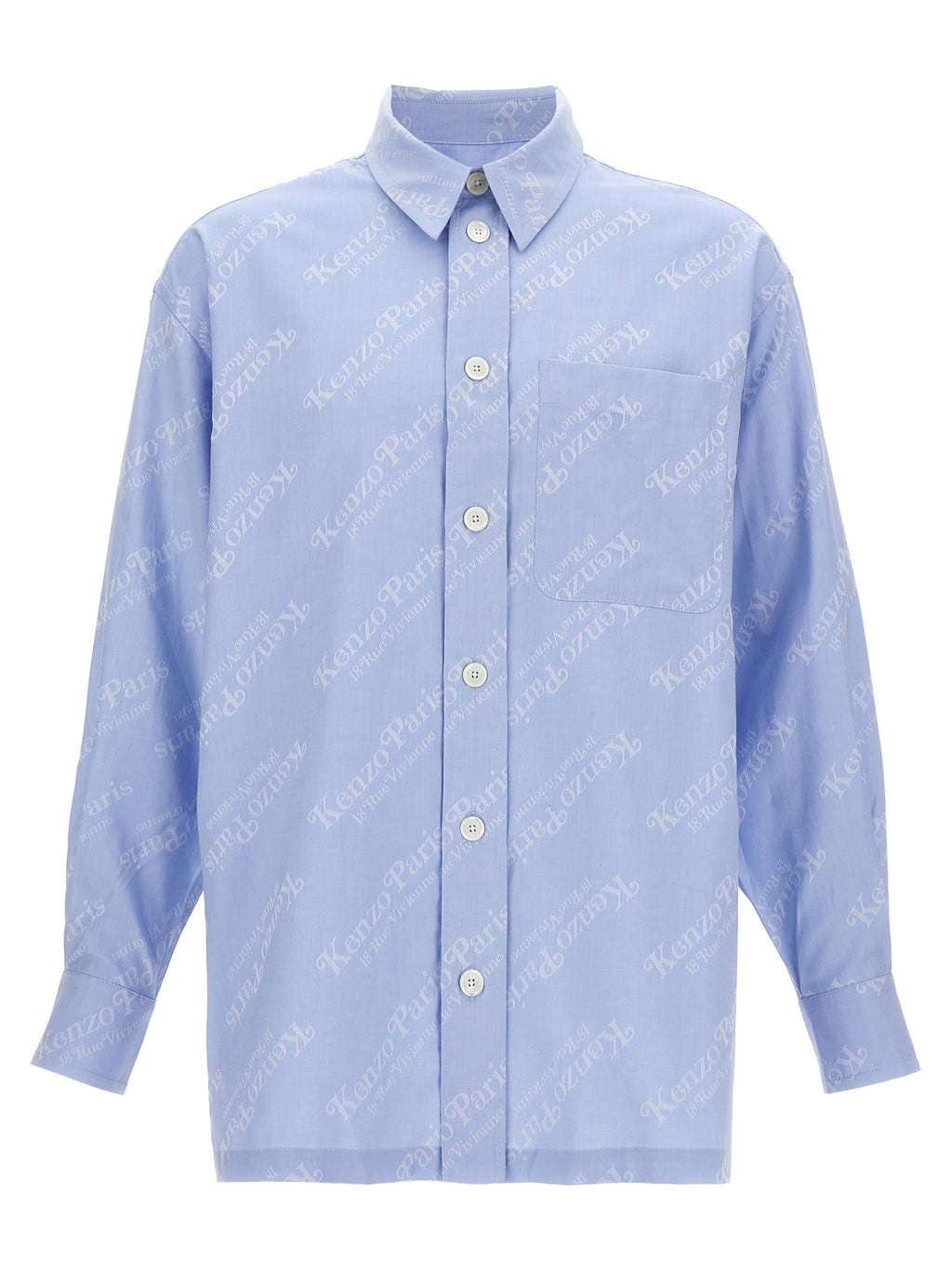Blaue Bluse aus Baumwolle