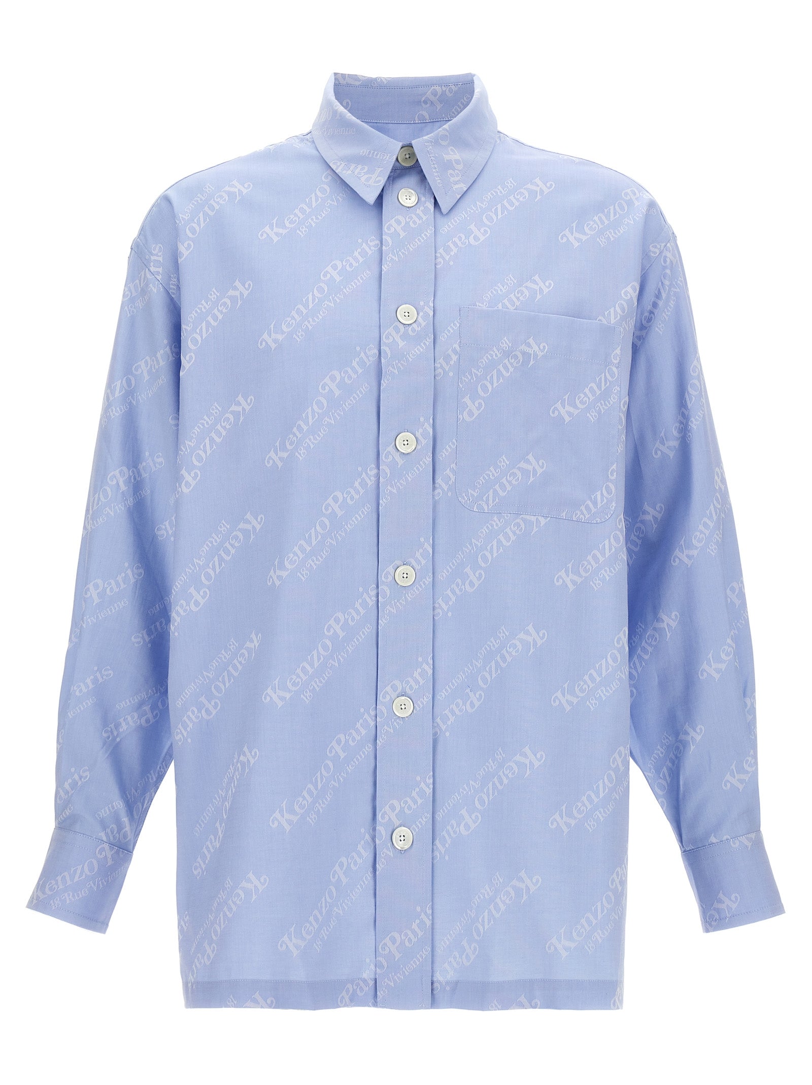 Blaue Bluse aus Baumwolle