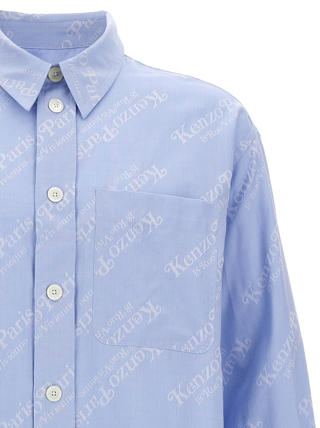 Blaue Bluse aus Baumwolle