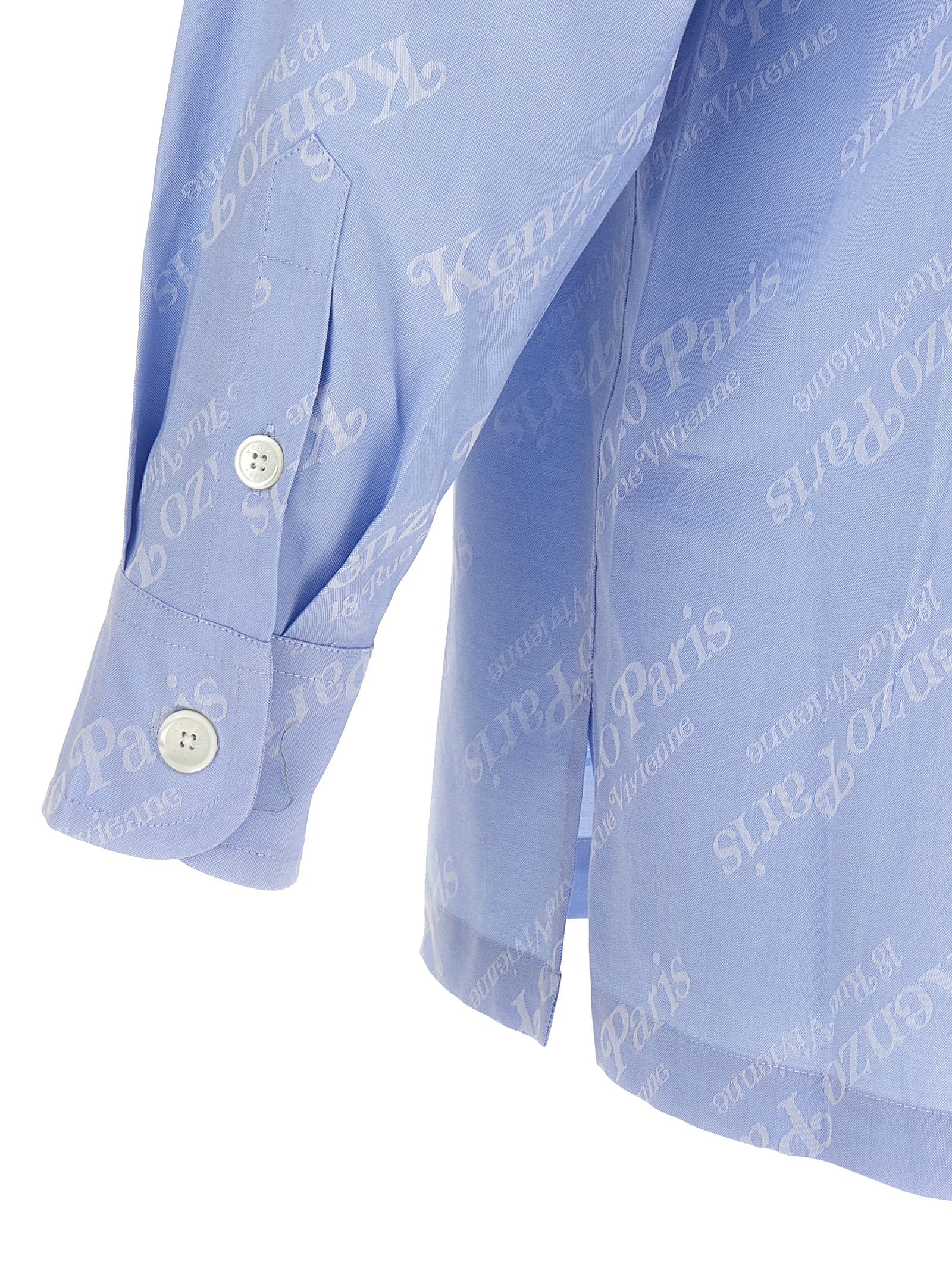 Blaue Bluse aus Baumwolle