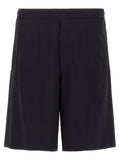 Blaue Bermuda-Shorts aus Elasthan
