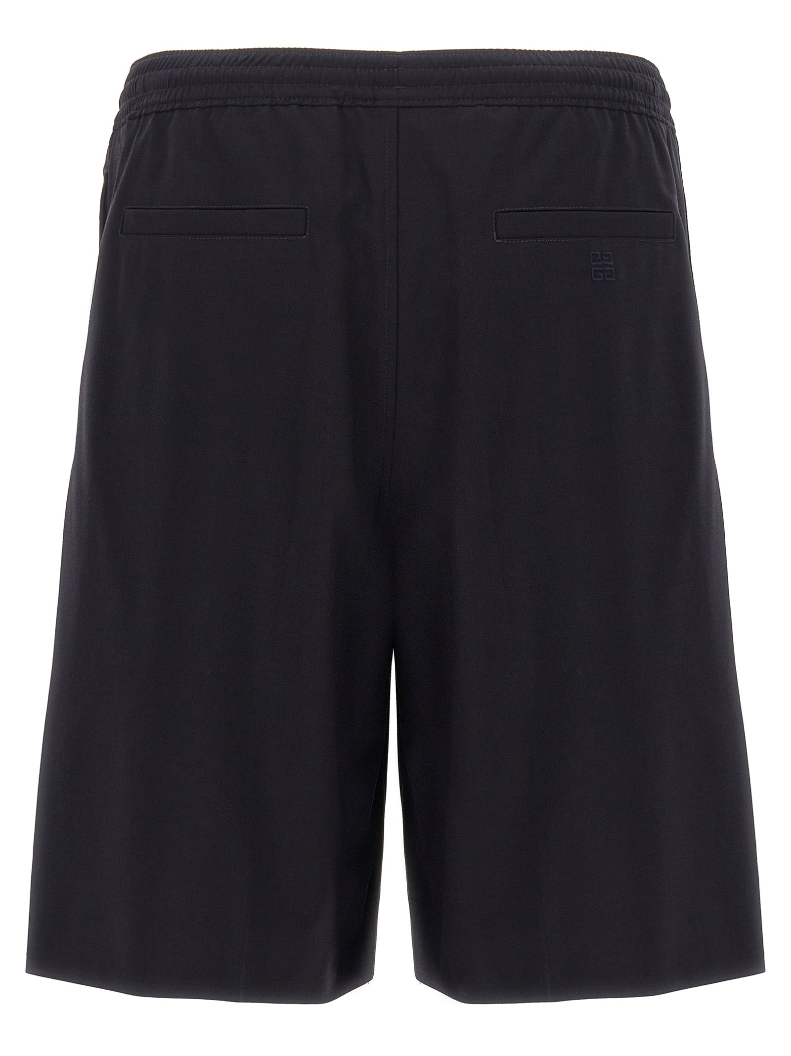Blaue Bermuda-Shorts aus Elasthan