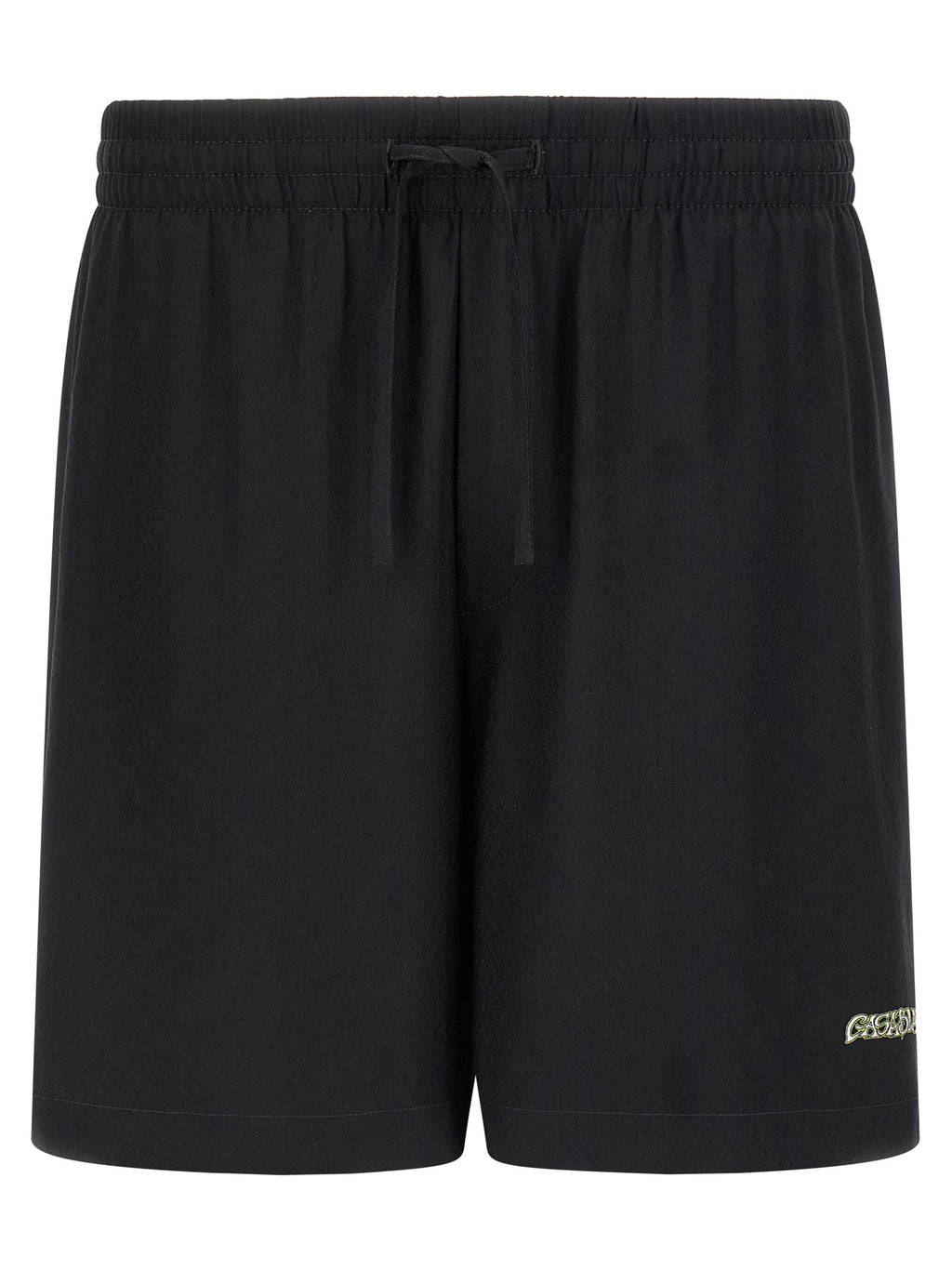 Mehrfarbige Seiden-Bermudashorts