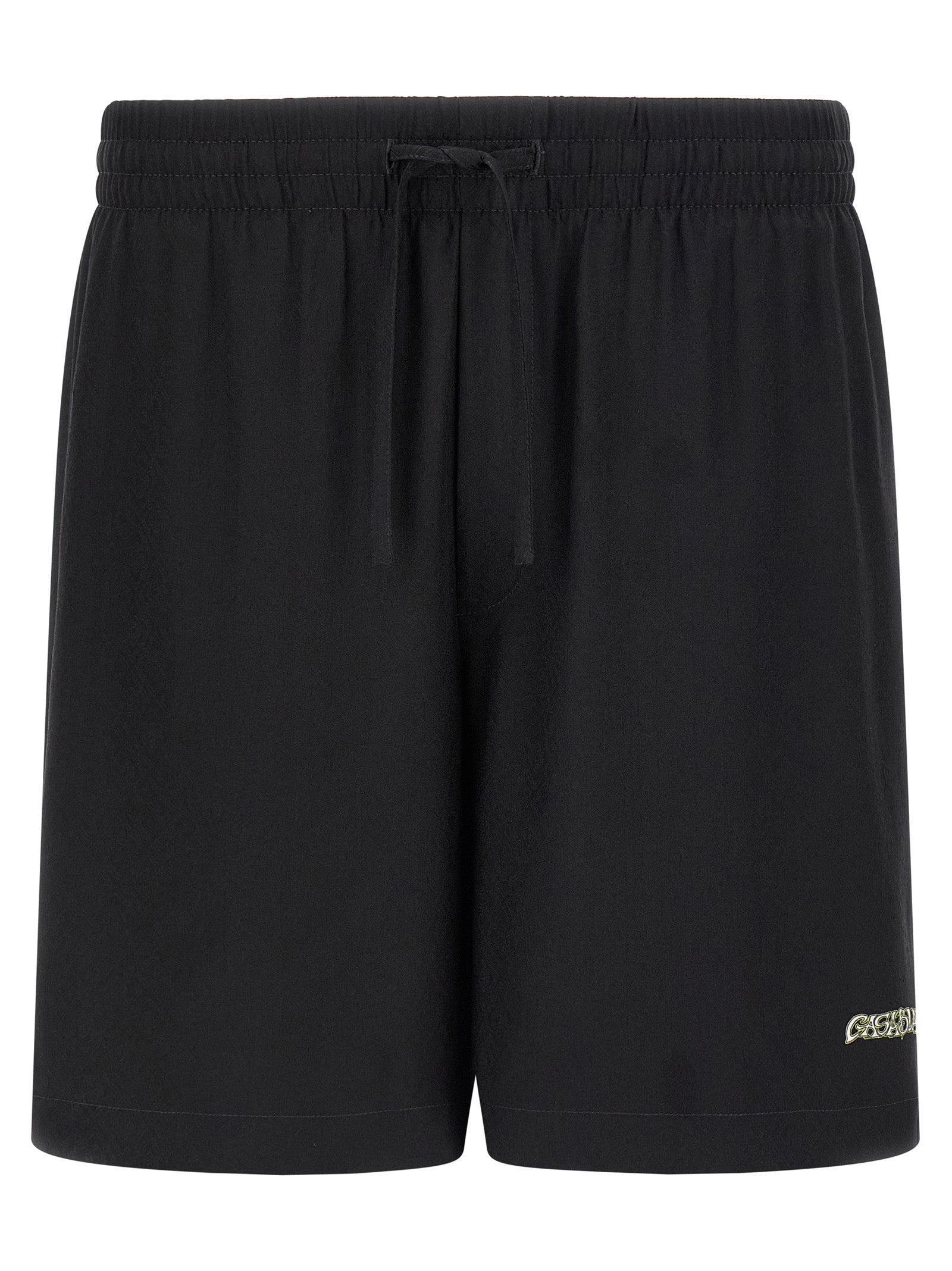 Mehrfarbige Seiden-Bermudashorts
