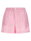 Mehrfarbige Bermudashorts aus Seide