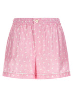 Mehrfarbige Bermudashorts aus Seide