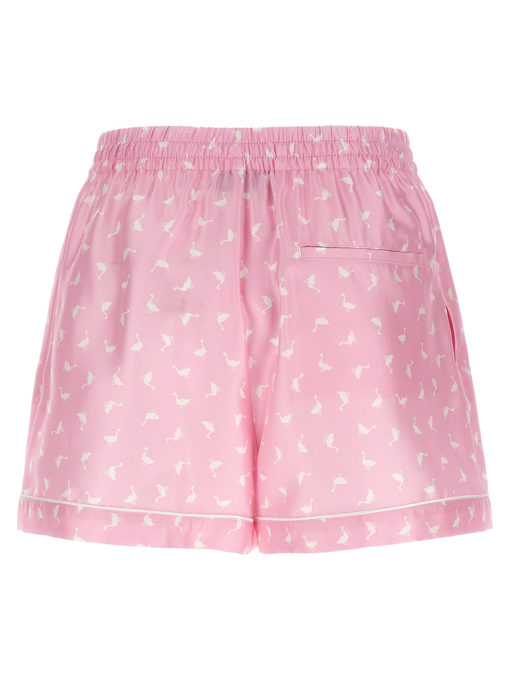 Mehrfarbige Bermudashorts aus Seide
