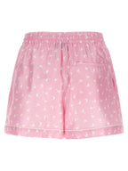 Mehrfarbige Bermudashorts aus Seide