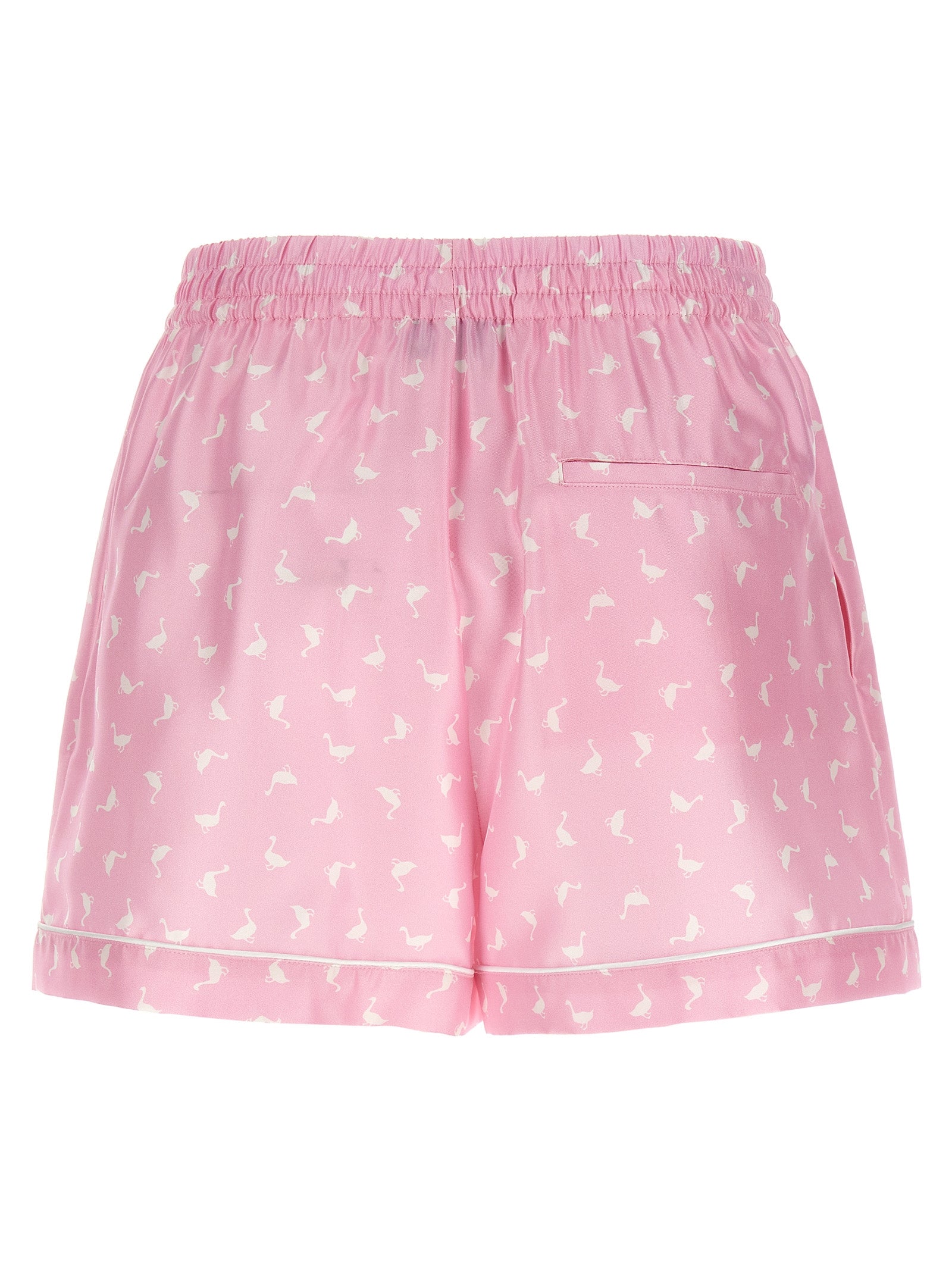 Mehrfarbige Bermudashorts aus Seide