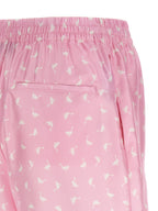Mehrfarbige Bermudashorts aus Seide