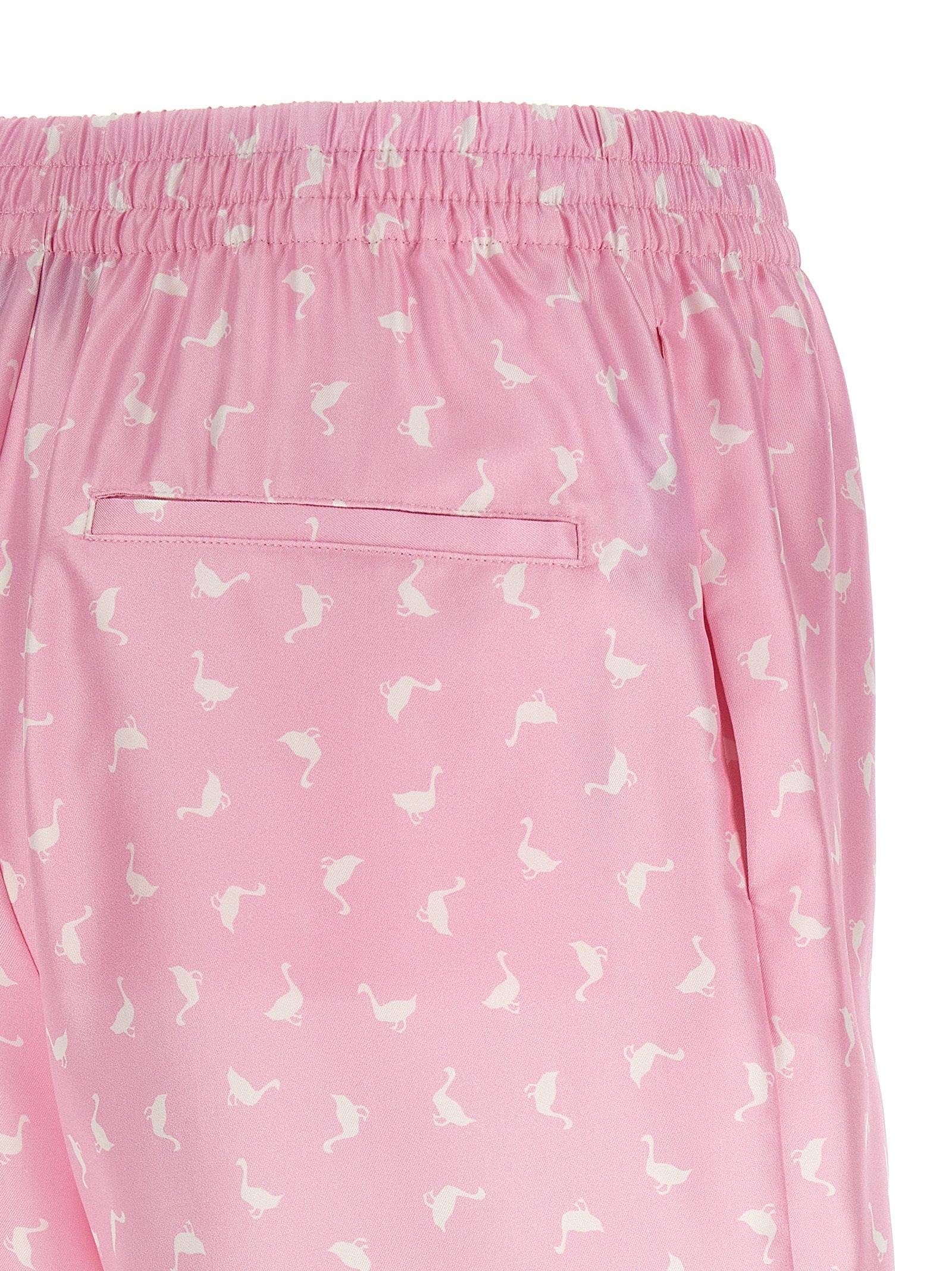 Mehrfarbige Bermudashorts aus Seide