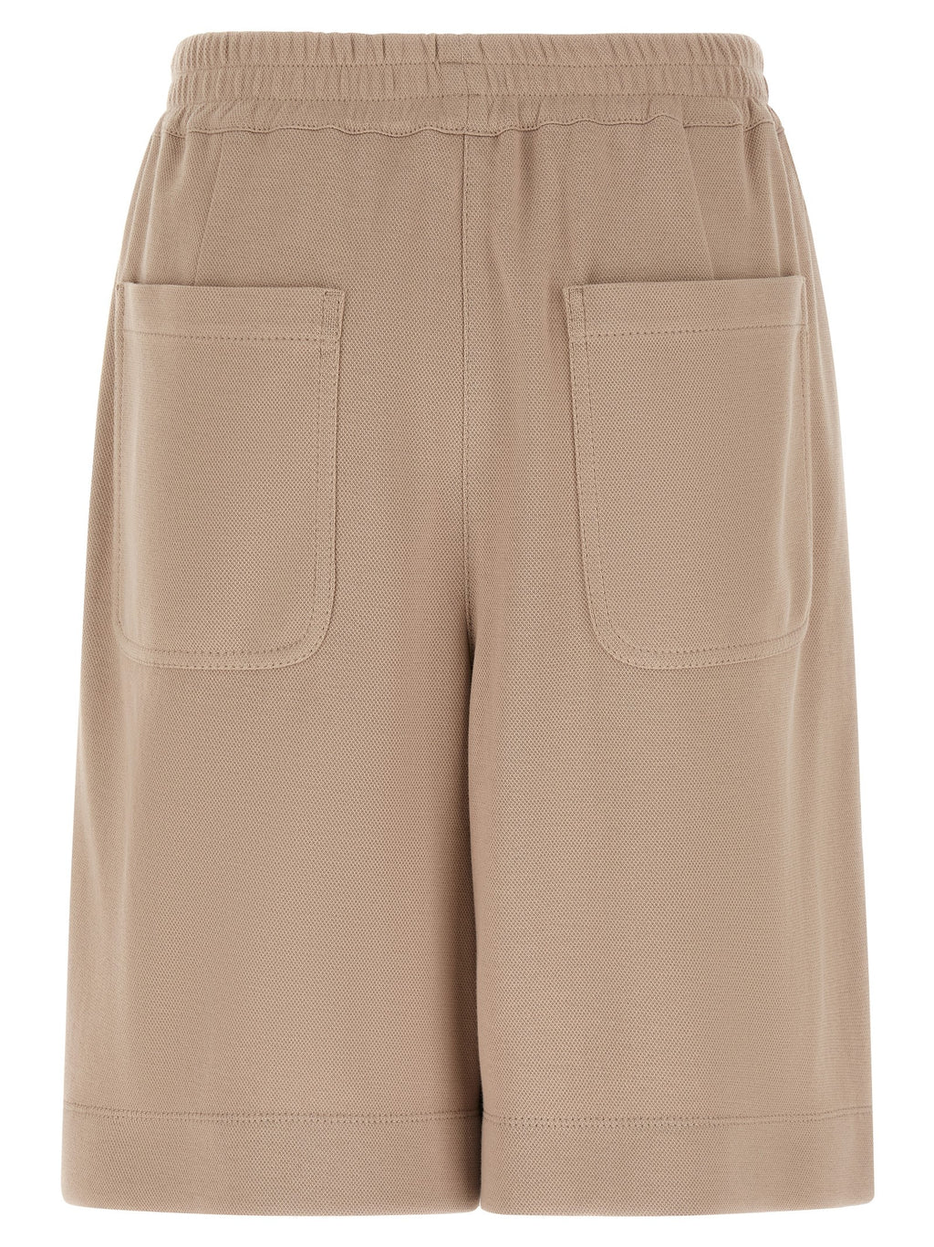 Braune Baumwoll-Bermudashorts