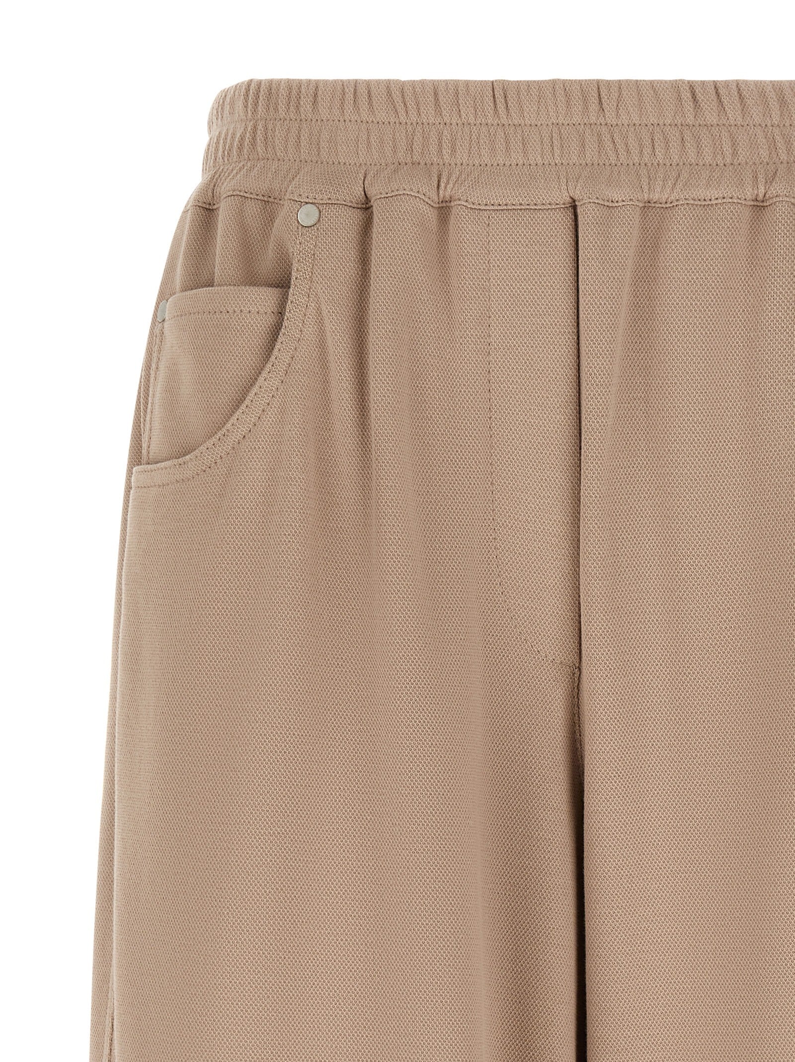 Braune Baumwoll-Bermudashorts