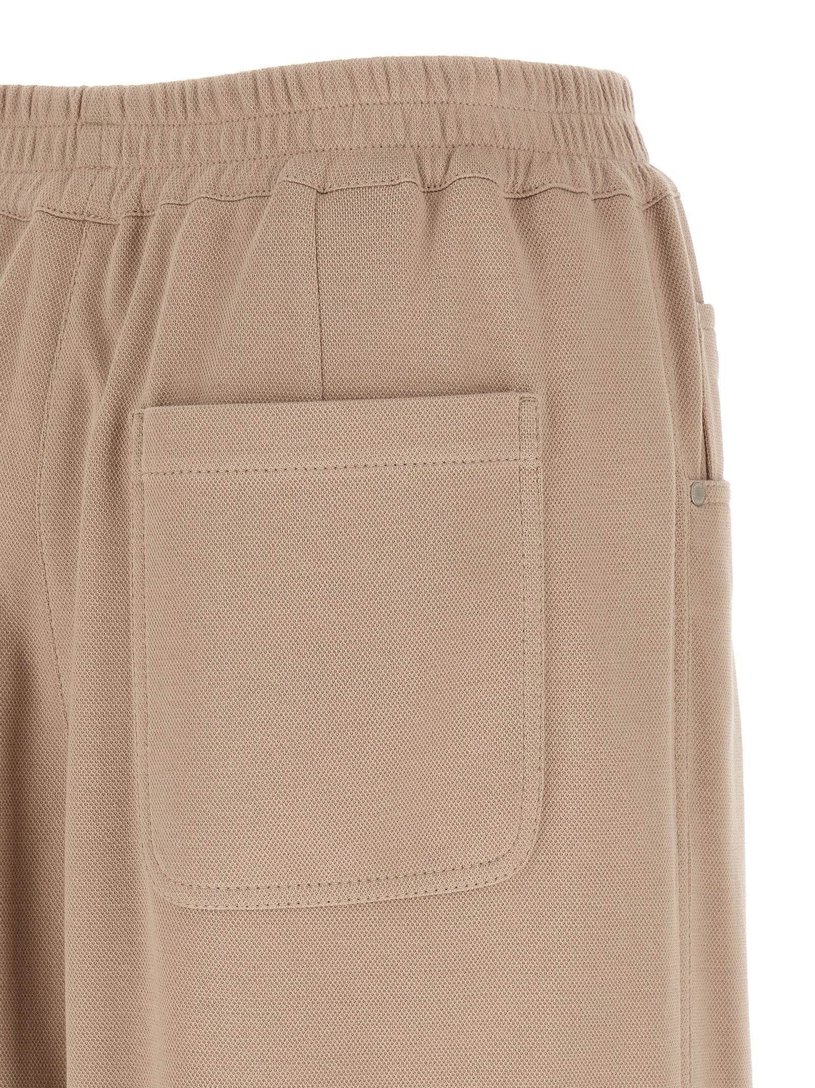 Braune Baumwoll-Bermudashorts