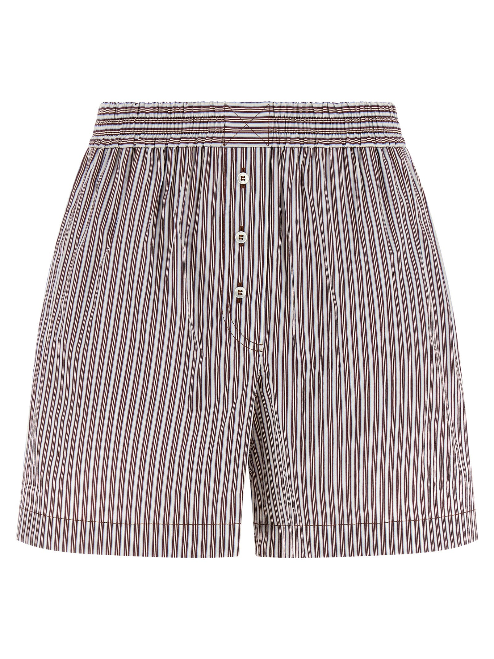 Bordeaux Baumwoll-Bermudashorts