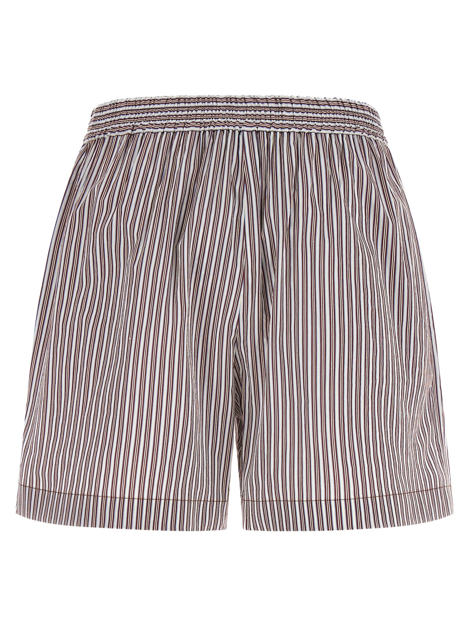 Bordeaux Baumwoll-Bermudashorts