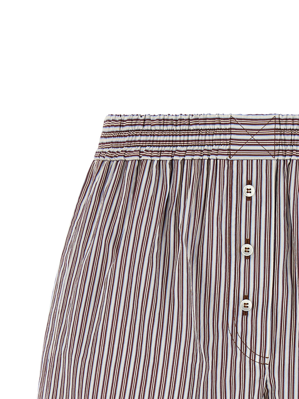 Bordeaux Baumwoll-Bermudashorts