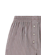 Bordeaux Baumwoll-Bermudashorts