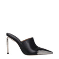 Schwarze Leder Pumps mit hohem Absatz