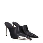 Schwarze Leder Pumps mit hohem Absatz