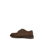 Braune Gummisohlen-Schnürschuhe