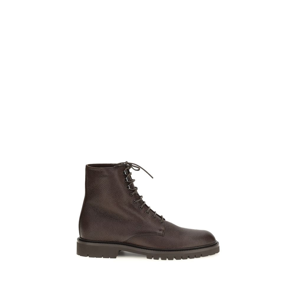 Braune Kalbsleder Bos Taurus Schnürstiefel