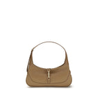 Beige Calf Leather Bos Taurus Handbag
