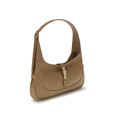 Beige Calf Leather Bos Taurus Handbag