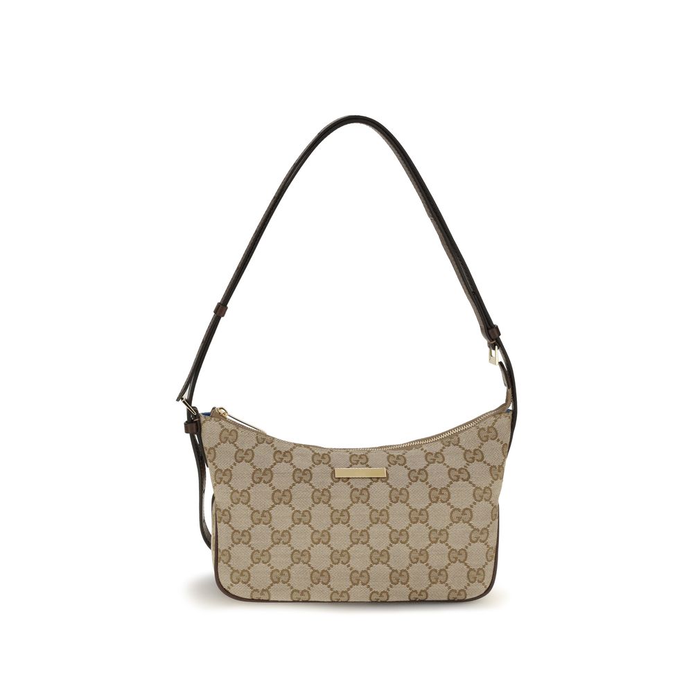 Beige Stoff-Handtasche