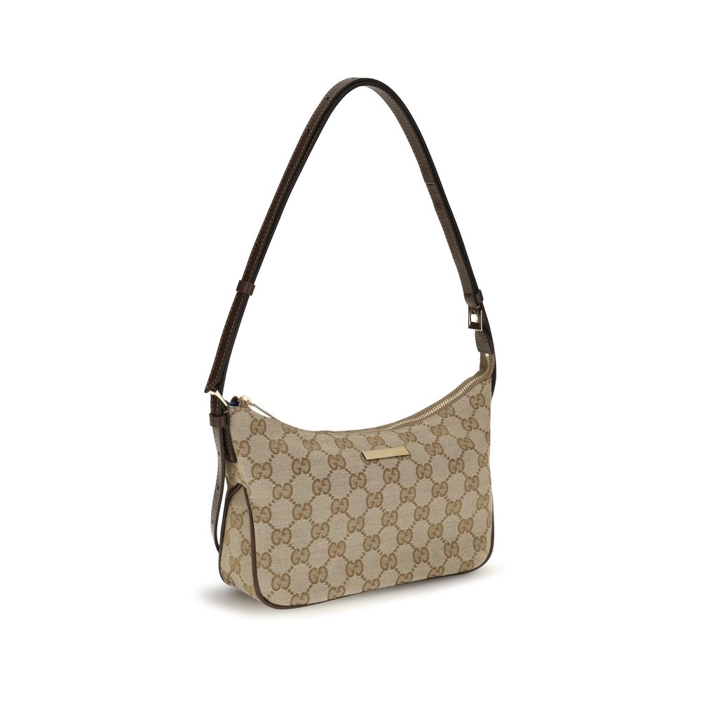 Beige Stoff-Handtasche