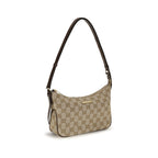Beige Stoff-Handtasche