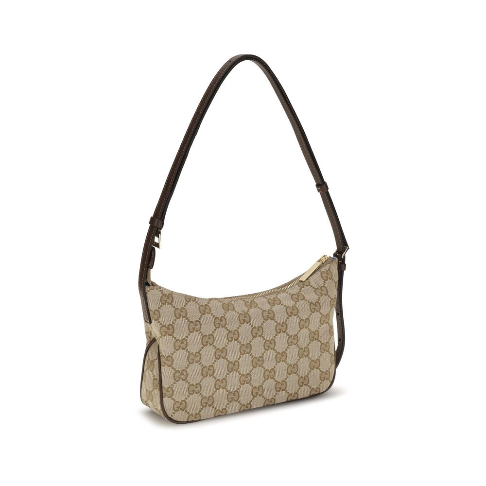 Beige Stoff-Handtasche