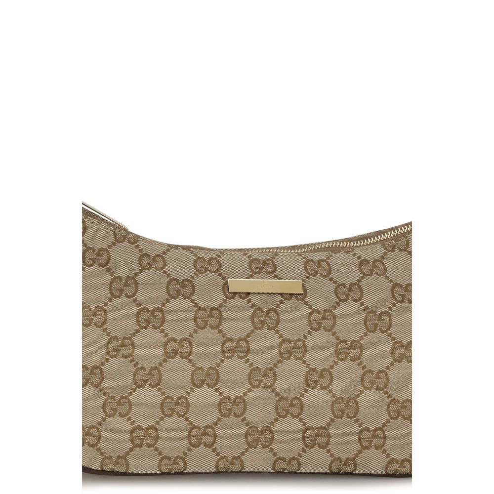 Beige Stoff-Handtasche