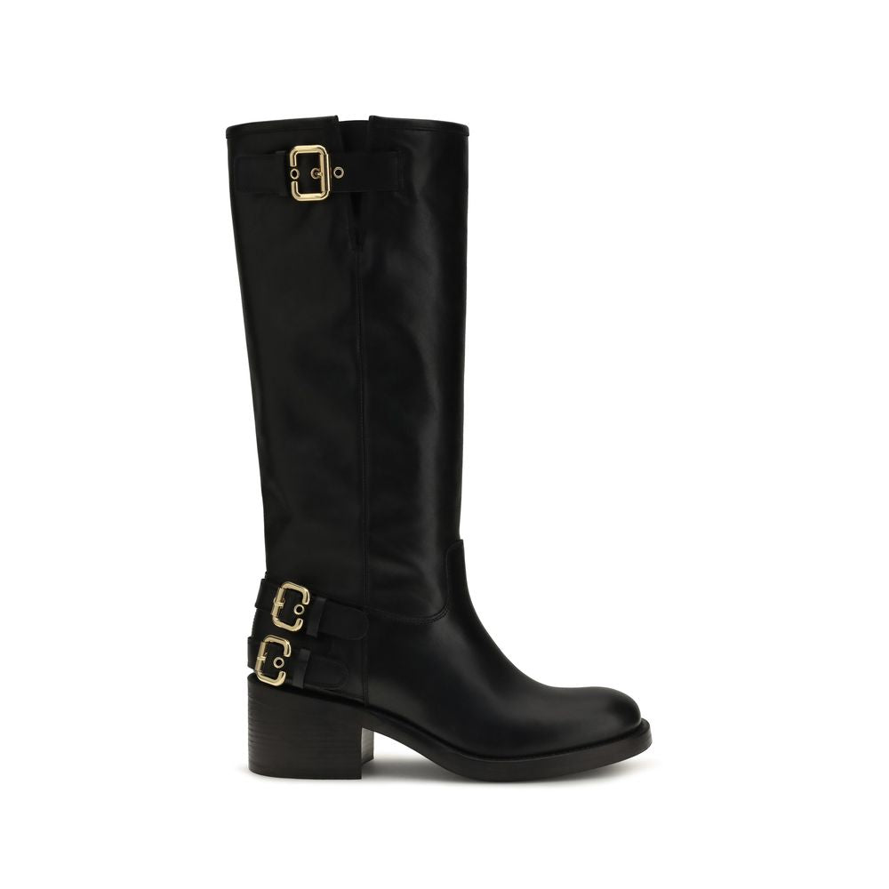 Schwarze Bos Taurus Kalbsleder Chelsea Boots