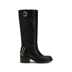 Schwarze Bos Taurus Kalbsleder Chelsea Boots