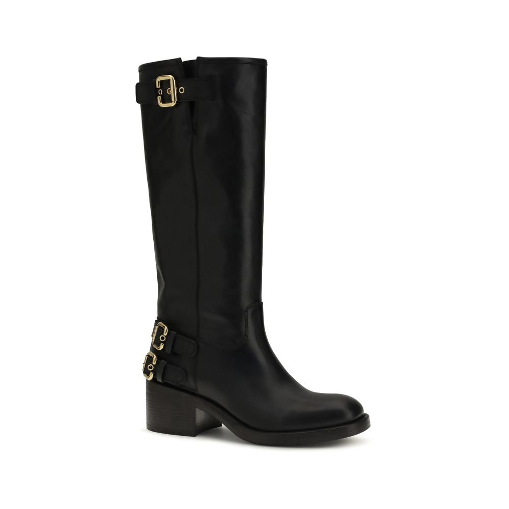 Schwarze Bos Taurus Kalbsleder Chelsea Boots