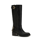 Schwarze Bos Taurus Kalbsleder Chelsea Boots