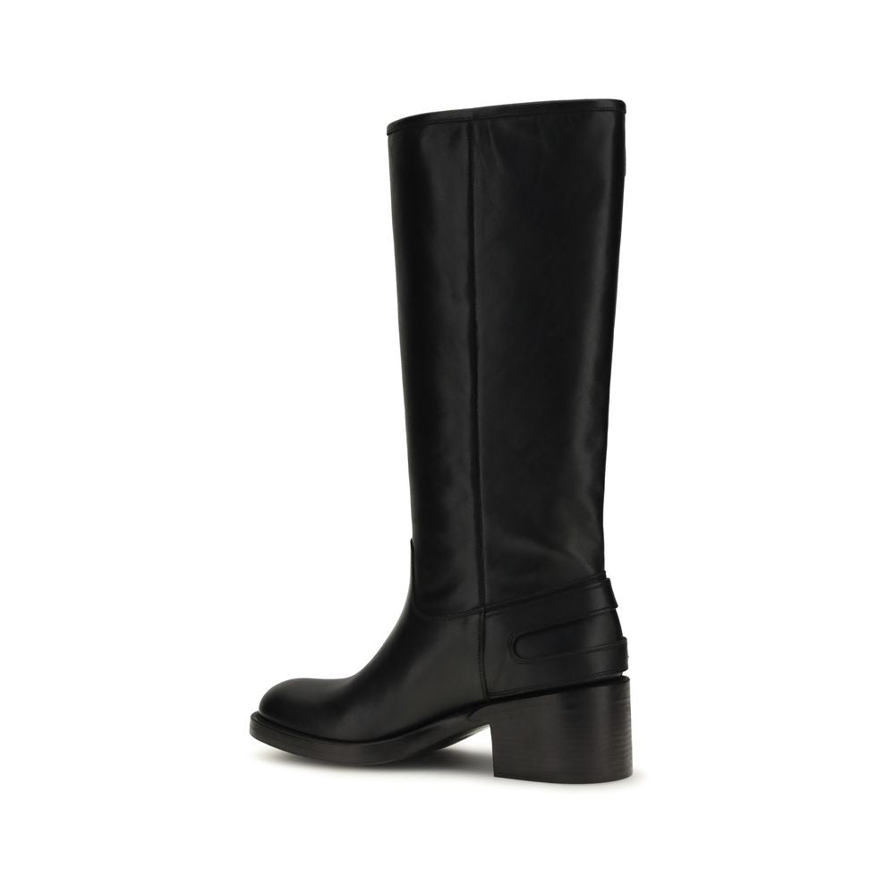 Schwarze Bos Taurus Kalbsleder Chelsea Boots