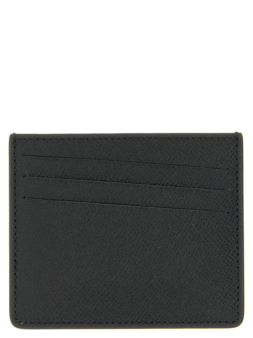 Schwarzes Kartenetui aus Leder 249436BM