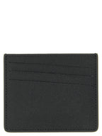Schwarzes Kartenetui aus Leder 249436BM